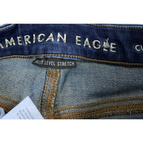 American Eagle Jeans Womens Size 000 Curvy Super Hi Rise Jeggings Stretch Denim - Picture 3 of 12